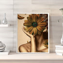 Daisy Girl Oil Paint by Numbers Hand Painted Frameless Picture Home Ornament Kit