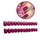 24pcs High Gloss Charm Ultra-thin False Nail Simulation Nail for Nail Decoration