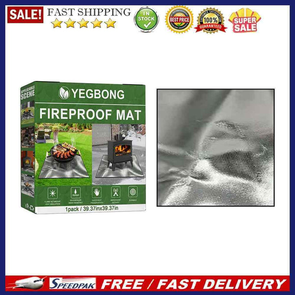 Fire Pit Mat Fireproof Camping Picnics Stove Grill Mat Blanket for Outdoor