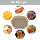 Silicone Air Fryer Liner Reusable Oven Baking BBQ Fryer Pan Mat (Brown)
