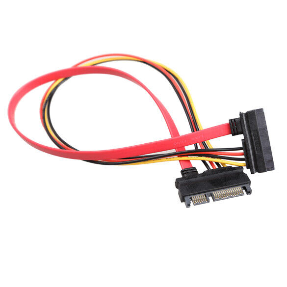 22 Pin Male to Female 7+15 Pin SATA Power Combo Expansion Data Cable 4
