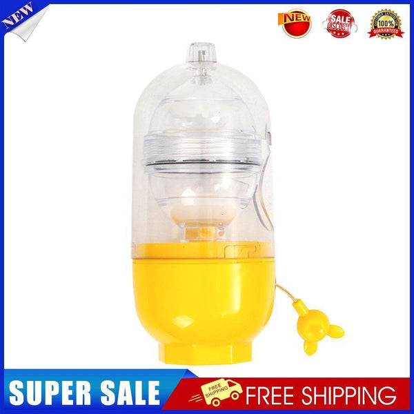 Manual Egg Shaker Egg Scrambler Puller White Yolk Mixer Blender (Yellow)