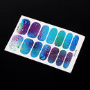 Water Transfer Foil Nail Stickers Mystery Galaxies?Flower) Manicure Design