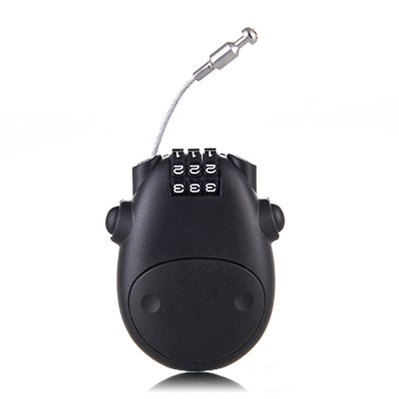 Cow Anti Theft Bicycle Helmet Password Lock Bike Suitcase Rope Padlock Cartoon