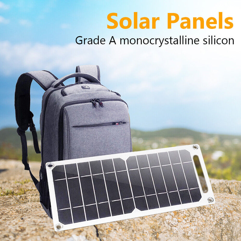 USB Solar Panel Outdoor 6W 5V Travel Solar Charger Generator Power Bank Newly