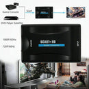 1080P SCART to HDMI Audio Video Converter + USB A to DC Cable for HD TV STB DVD