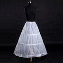 3-Hoop A-Line White Long Dress Wedding Gown Petticoat Slips O5Y8 Underskirt S7D4