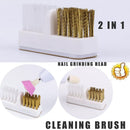Tools Portable Cleaning Brush Nail Drill Bits Copper Wire Cleaner Dual Brush