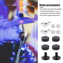 12x Drum Cymbal Felt Pad Sleeve Nut Gasket Kit Replacement Parts (Grey) Newly