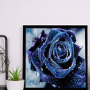 5D Full Drill Diamond Painting DIY Purple Rose Rhinestone Picture Decor Poster