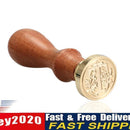 Sealing Wax Classic Initial Wax Seal Stamp Alphabet Letter T Retro Wood Newly