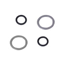 Stainless Steel Braided 8 AN Dual Feed Fuel Line Kit for Holley 4150 Carb