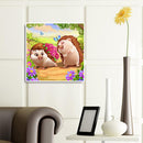 5D DIY Full Round Drill Diamond Painting Hedgehog Pattern of Cartoon Series
