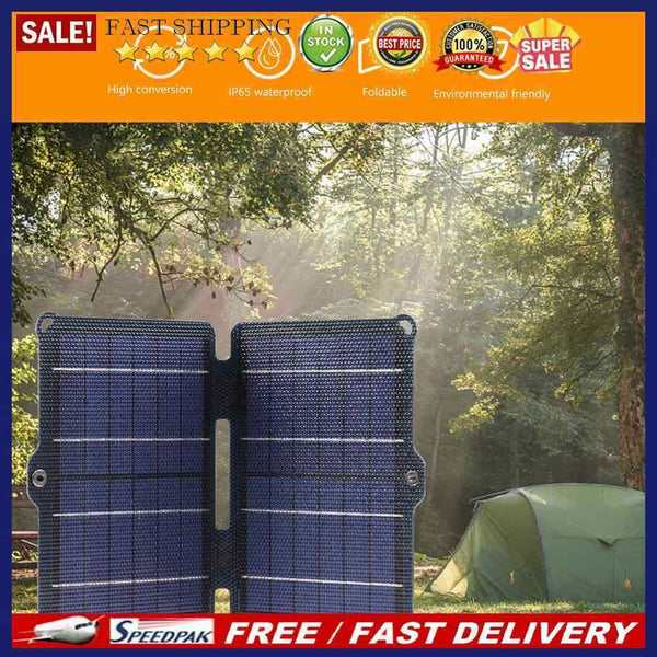 10W 5V Solar Panel Charger Bi-fold Waterproof Camping Solar Panel Pack for