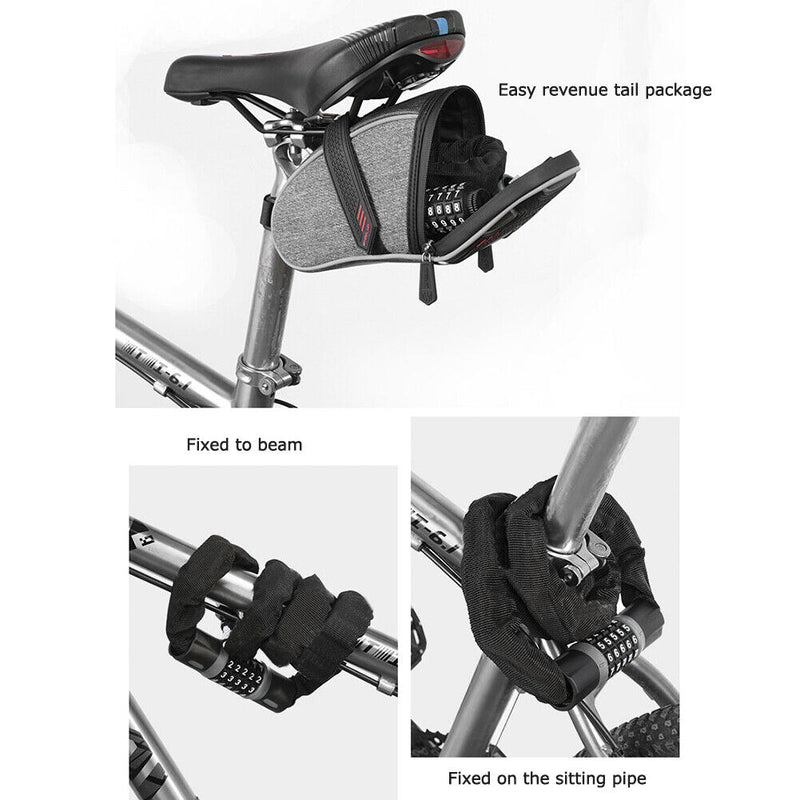 Bicycle Chain Lock Security 5 Digit Combination Anti-Theft MTB Locks (1.2m)