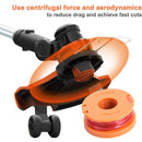 10ft Replacement Grass Edger Line Spool Trimmer Cap for WORX (12x Spools) Newly