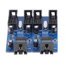 9 Pin USB Header Male 1 to 4 Female Extension Cable Card Desktop USB2.0 HUB