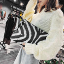 Leopard Print Leather Clutch Women Purse Zip Wallet Travel Makeup Storage Bag