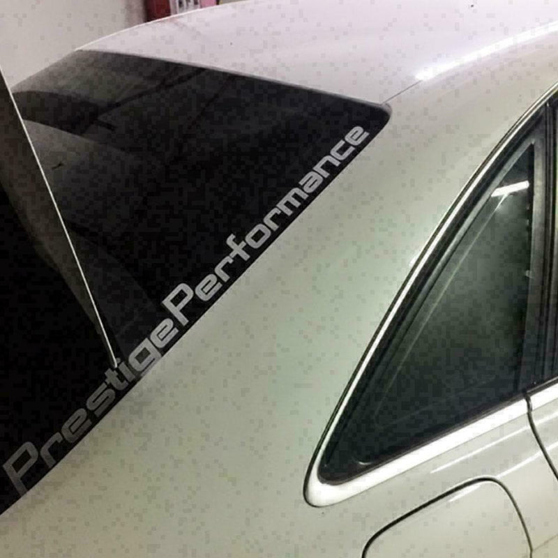 Car Prestige Performance Hellaflush Windshield Vinyl Stick SLIVER Car B6J9 U5W1