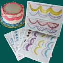 12 Sheets Set Cake Decorating Practice Board Icing Practicing Sugarcraft I1M4