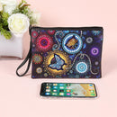 DIY Butterfly Special Shaped Diamond Painting Women Wristlet Wallet Makeup Bags