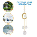 #A Wind Chime Crystal Ornament Diamond Pipa Moon Prism Windbell Pendant Jewelry