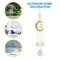 #A Wind Chime Crystal Ornament Diamond Pipa Moon Prism Windbell Pendant Jewelry