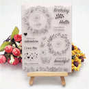 Stamp DIY Silicone Seals Flower Wreath Scrapbooking Card Photo Album Decor Newly