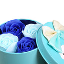 Scented Rose Flower Soap for Body Bath Valentine Day Wedding Gift (Blue) Newly