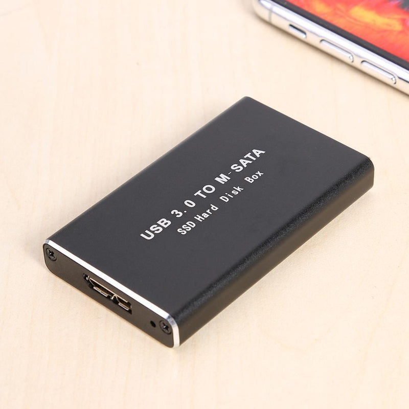 Mini SSD Hard Drive Enclosure USB 3.0 to mSATA External Hard Disk HDD Case