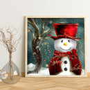Diamond Painting Snowman Full Round Diamond Crystal Diamond Rhinestone Pict