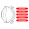 Watch Replacement Frame Half-full Coverage Hollow Protective Shell (White) Newly
