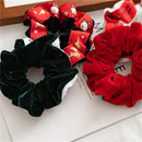 Headwear Large Intestine Hair Ring Christmas Hair Rope Christmas Snowflake