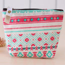 Women Fashion Korean Zipper Portable Key Coin Canvas Purse Bag(Bohemia)
