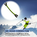Elastic Clip Removable Winter Ski Tip Connector for Kid Beginner (Green) Newly
