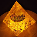 Orgone Pyramid Handmade Healing Crystal Reiki Energy Generator Orgonite Ornament