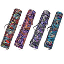 3pcs Printed Yoga Mat Pilates Fitness Sports Exercise Pad Carry Backpack