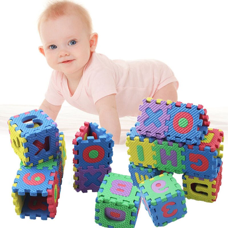 36X Baby Child Locking Foam Alphabet Letters Number Mat Educational Puz