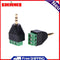 2pcs 3.5mm to Dual Channel Terminal Audio Plug Socket Adapter