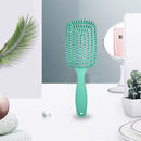 Massager Comb Wide Teeth Anti-static Salon Styling Smooth Hair Combs (Green)