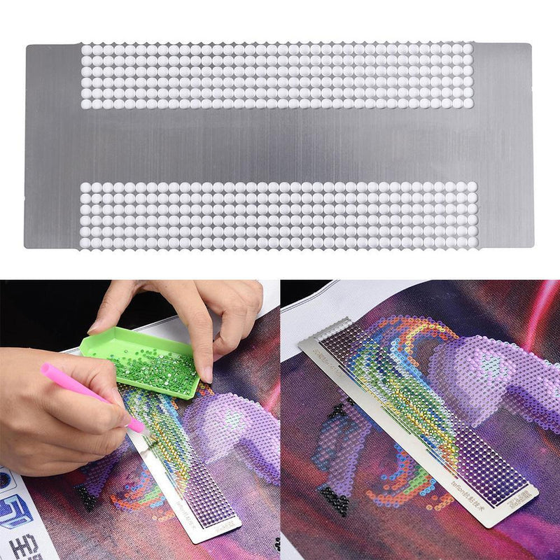 Diamond Embroidery DIY Dotting Rhinestone Point Anti-Stick Drilling Ruler Tools