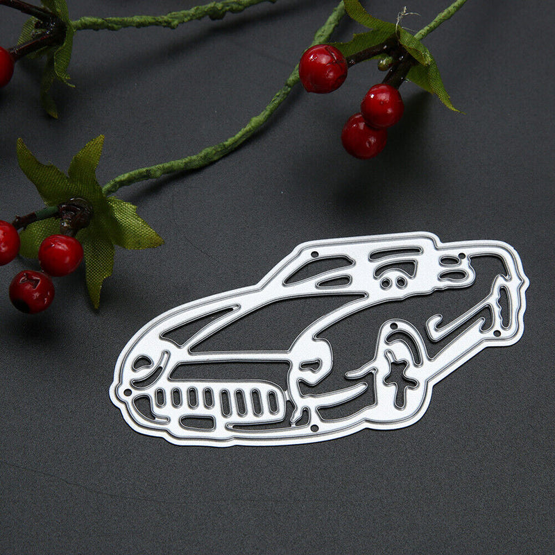 DIY Car-shaped Cutting Dies Stencil Scrapbooking Embossing Template Craft Newly