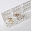 Dustproof Storage Box 9 Grids Desktop Transparent Household Drawer Storage Box