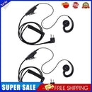 2pcs Walkie Talkie Earphone Headset Earpieces Radio Earpiece Built-in Microphone
