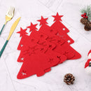 Christmas Tree Fork Holder Tableware Organize Cutlery Holder Cutlery Bag