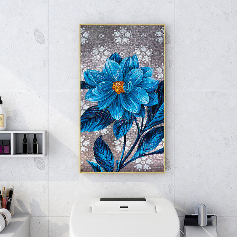 Flower 5D DIY Full Drill Round Diamond Painting Embroidery Cross Stitch Mosai