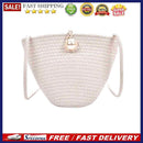 Knit Shoulder Crossbody Bag Fashion Woven Straw Lady Beach Holiday Messenger Bag