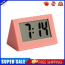 Mini LCD Digital Electronic Desktop Time Clocks Silent Desk Clocks (Orange)