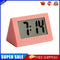 Mini LCD Digital Electronic Desktop Time Clocks Silent Desk Clocks (Orange)