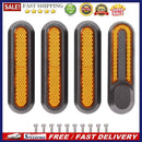 4pcs Front Rear Wheels Tyre Cover Protective Shells Reflective Stickers for